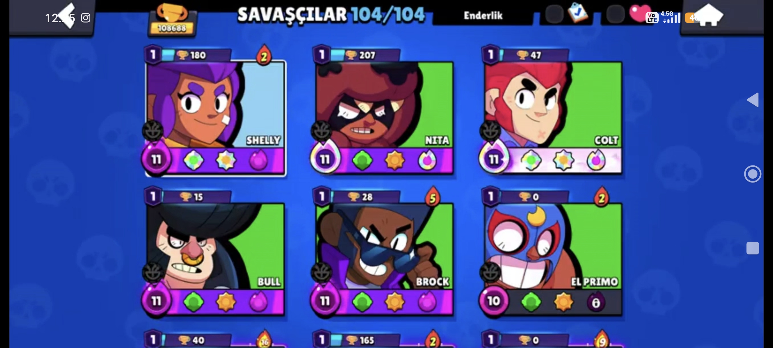 108K Brawl Stars Hesabı