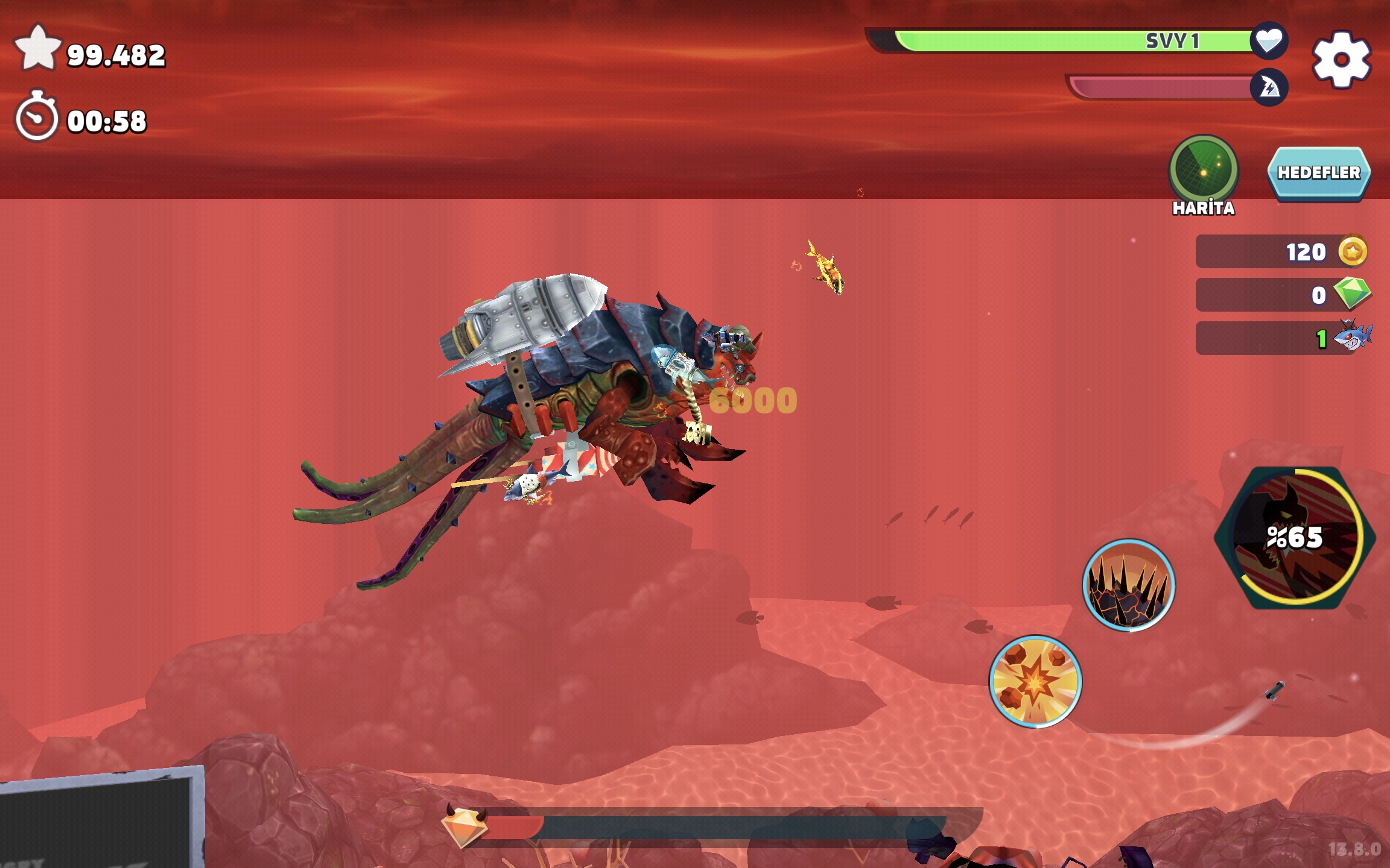 Hungry shark hesap