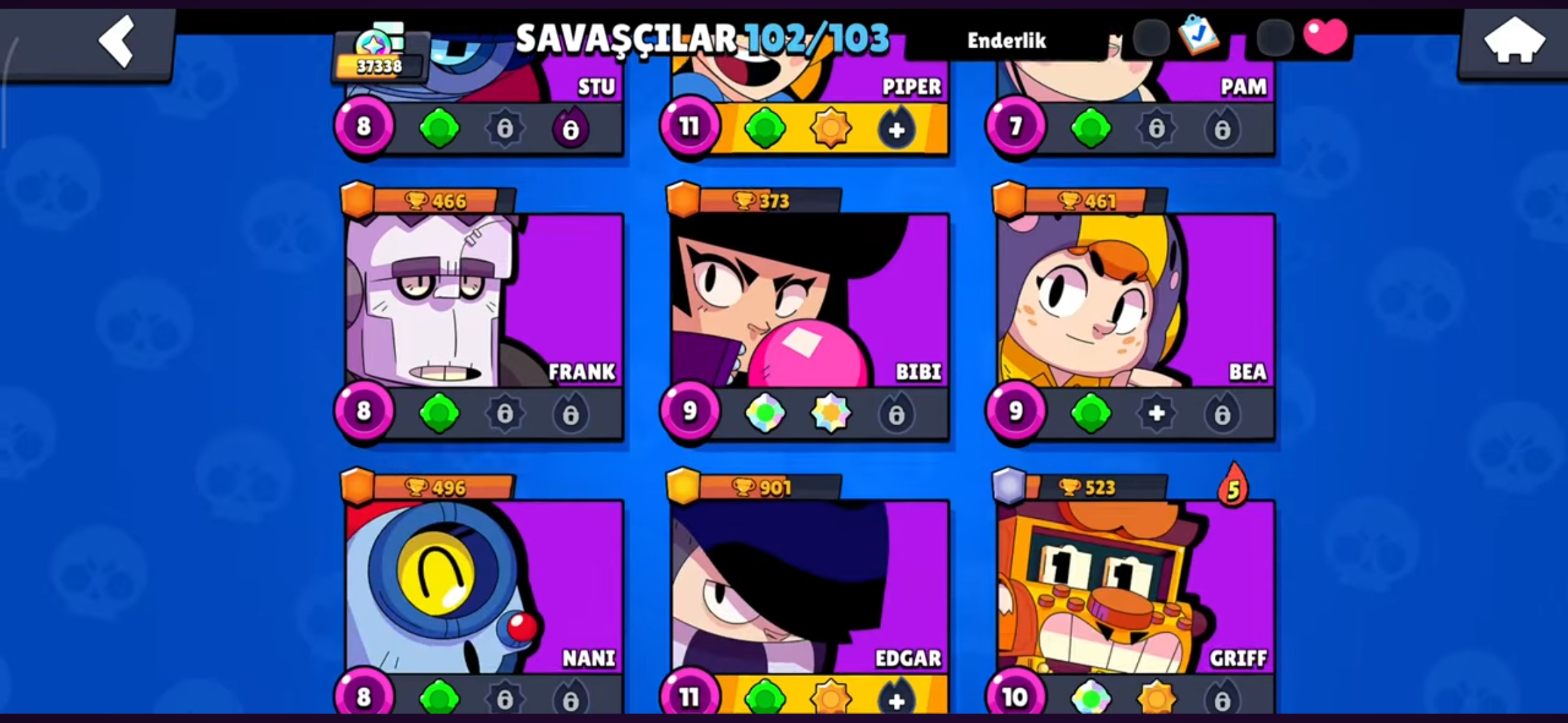 Brawl stars 37k satılık hesap